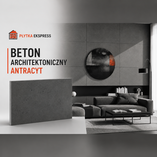 PŁYTA Z BETONU ARCHITEKTONICZNEGO - ANTRACYT