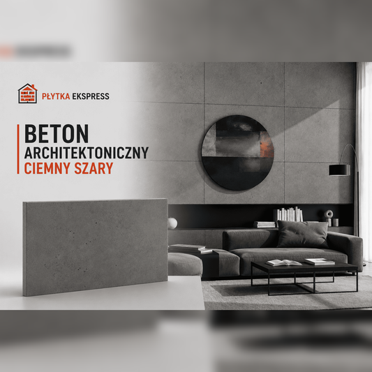 PŁYTA Z BETONU ARCHITEKTONICZNEGO - CIEMNY SZARY